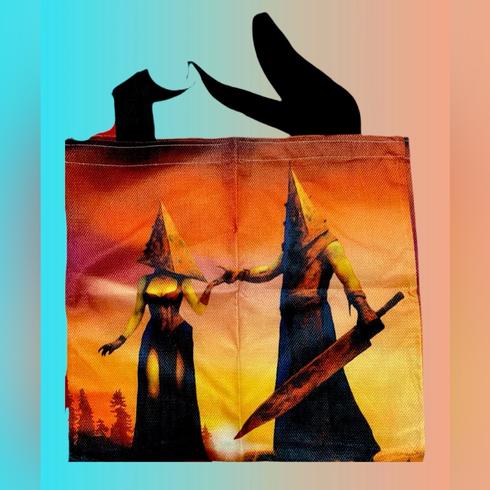 Silent Hill pyramid head Handmade & Designed Double Sided Tote Bags
